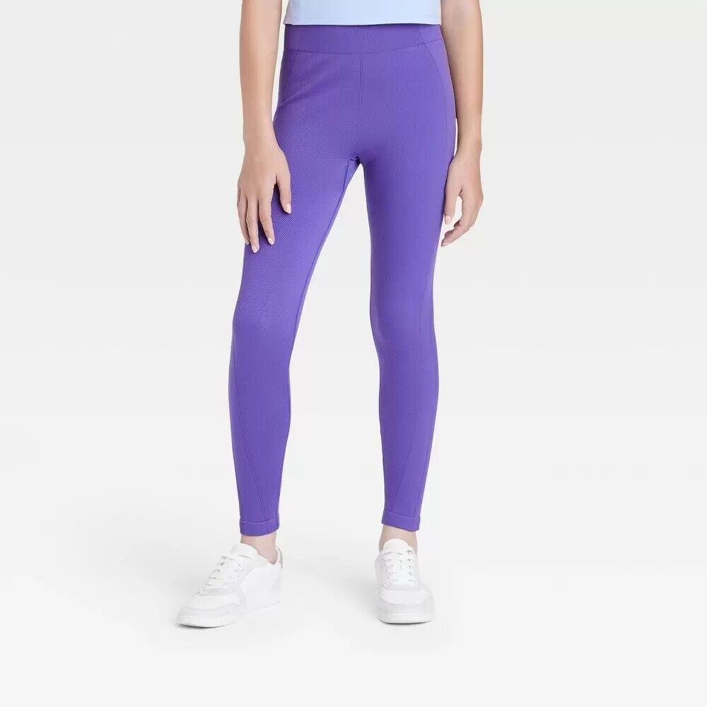 All in Motion Girls' Seamless Leggings - Purple