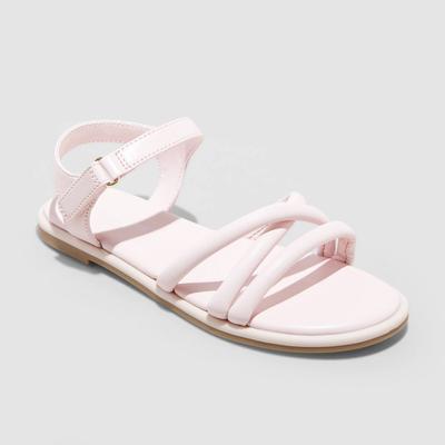 Girls' Anja Ankle Strap Sandals - Cat & Jack Pink 2