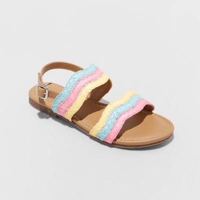 Girls' Gemma Ankle Strap Sandals - Cat & Jack 1, MultiColored