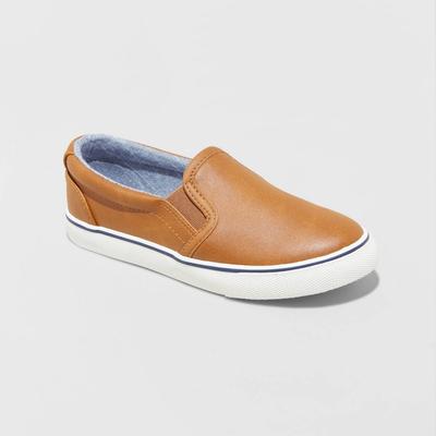 Boys' Enzo Slip-on Sneakers - Cat & Jack™ Cognac 13