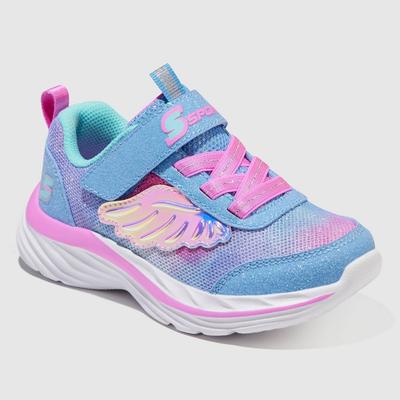S Sport by Skechers Toddler Girls' Heidy Butterfly Print Sneakers - Periwinkle Blue 5T