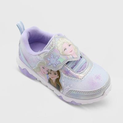 Toddler Girls' Frozen Sneakers - Silver 6T