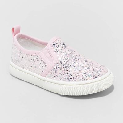 Toddler Girls' Madigan Slip-on Sneakers - Cat & Jack Blush 8