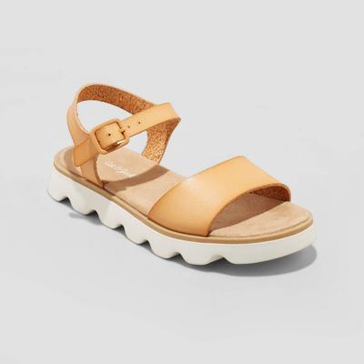 Girls' Isla Ankle Strap Sandals - Cat & Jack Tan 5