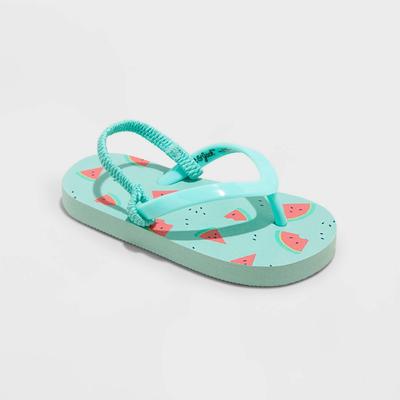 Toddler Adrian Flip Flop Sandals - Cat & Jack Mint Green 9 - Girl