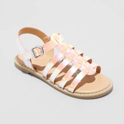 Toddler Girls' Shanel Fisherman Sandals - Cat & Jack Iridescent 10