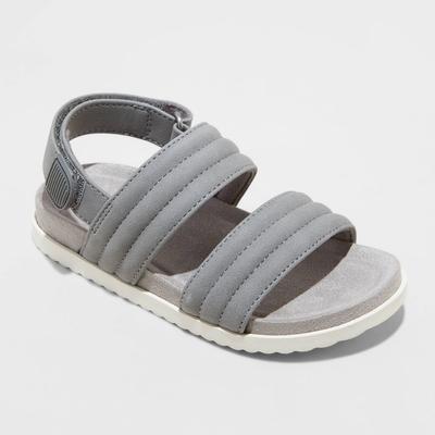 Toddler Boys' Cairo Footbed Sandals - Cat & Jack Gray 6
