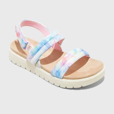 Toddler Girls' Chaya Footbed Sandals - Cat & Jack 8, MultiColored