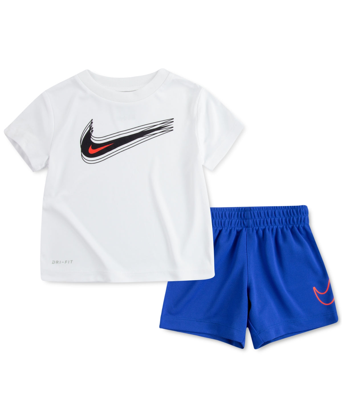 Nike Baby Boys Swoosh Logo Shirt and Shorts, 2 Piece Set - Hyper Royal