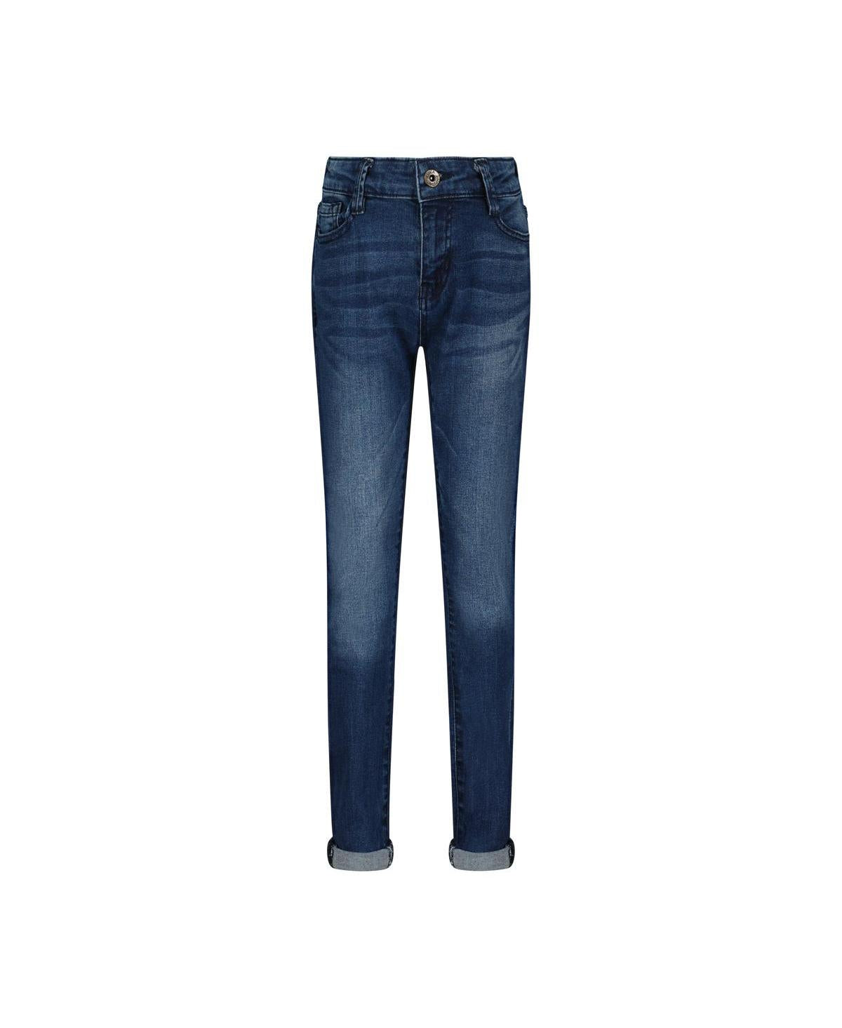 Jessica Simpson Big Girls Cuffed Mid-Rise Skinny Jeans - Dark Vintage