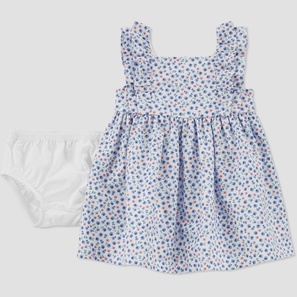 Carter's Just One You Floral Dress Blue, Size 5T - Girl