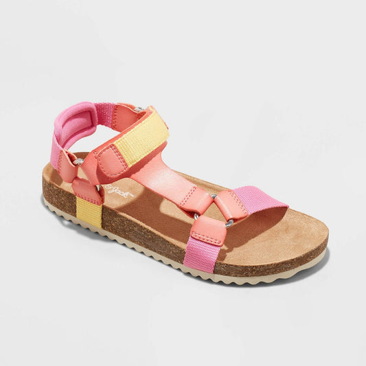 Girls' Val Footbed Sandals - Cat & Jack™ Pink 5
