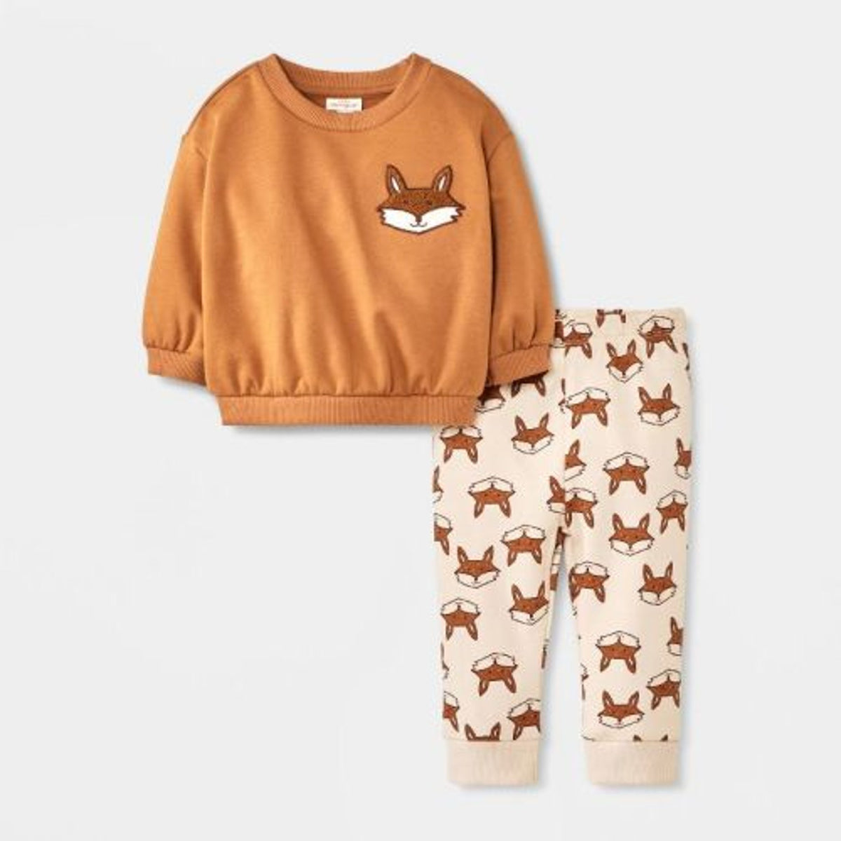 Cat & Jack Baby Boys' Fox Fleece Set Brown
12M