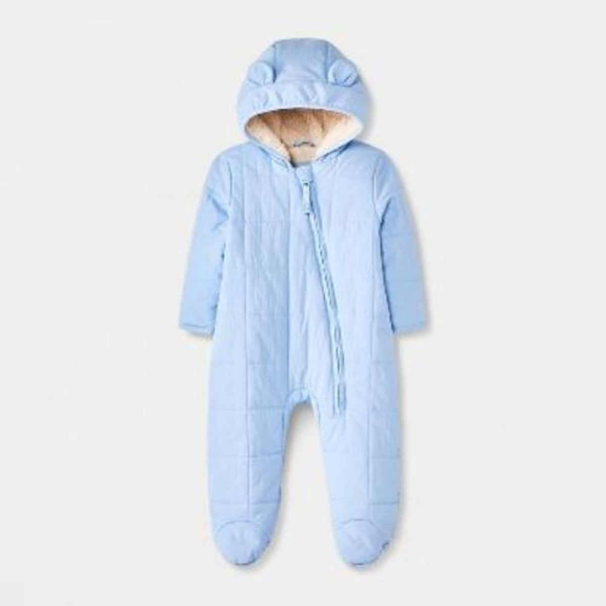 Cat & Jack Newborn Bunting Puffer Snowsuit Light Blue boys