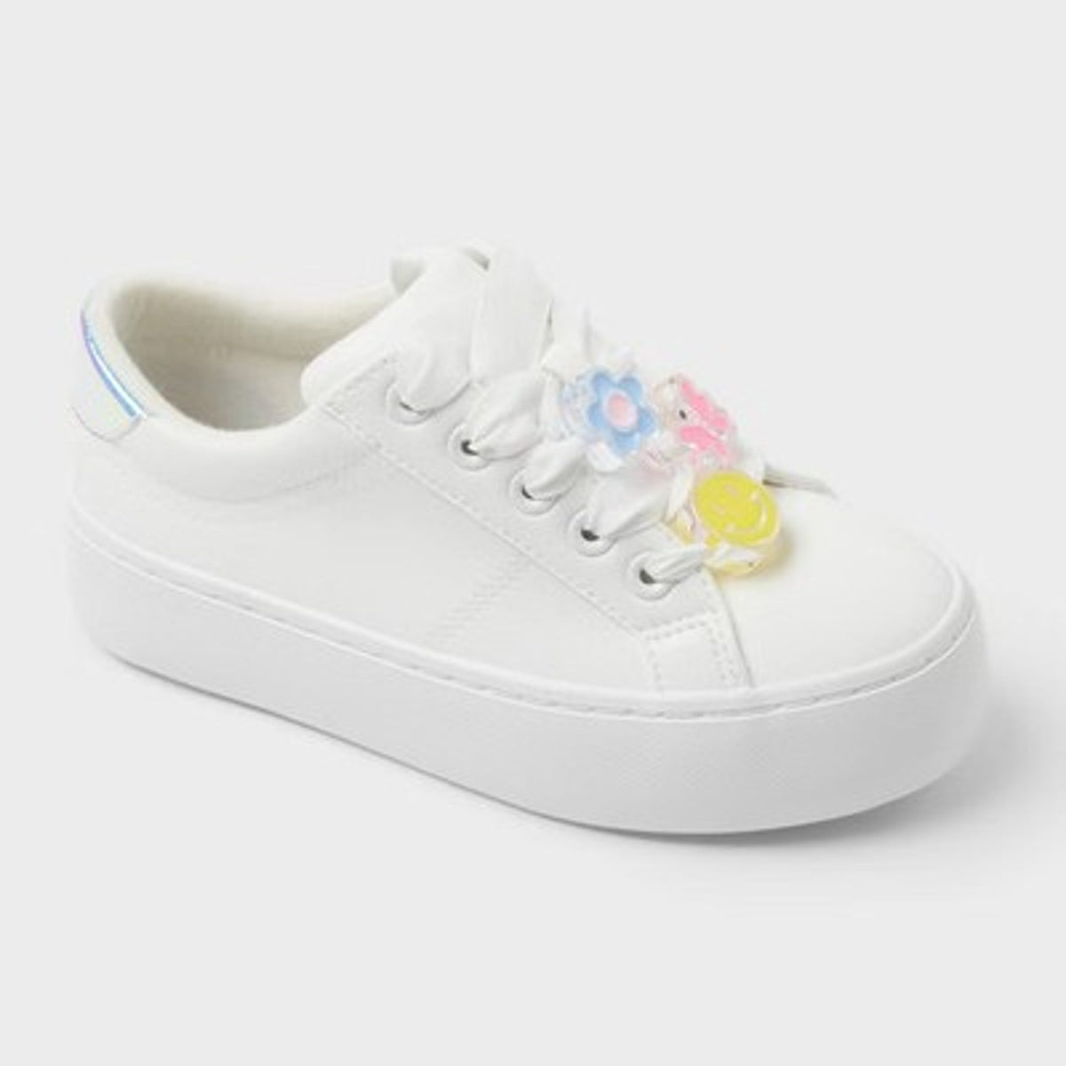 Cat & Jack Kids' Wren Platform Charm Sneakers girl 5 big