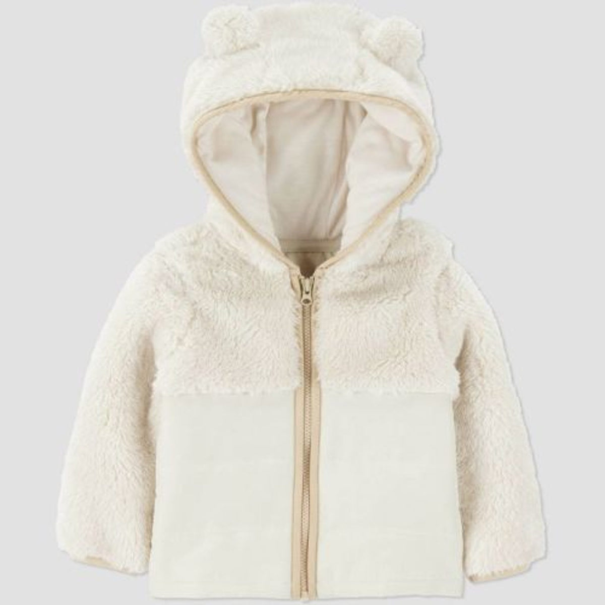 Carter's Baby boys Puffer Jacket, Cream 6M