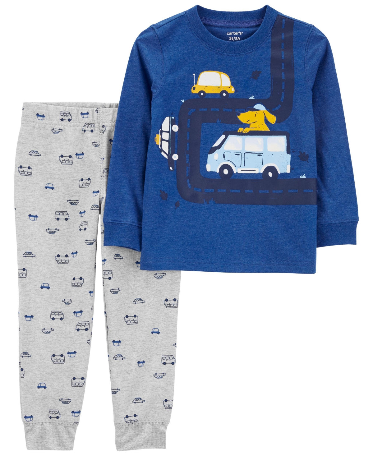 Carter's Toddler Boys 2-Piece Dog Cars Set, Size 5T - Blue