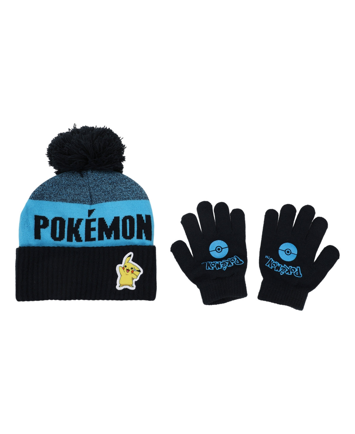 Pokemon Rib Knit Hat and Gloves Set, One Size
Boys