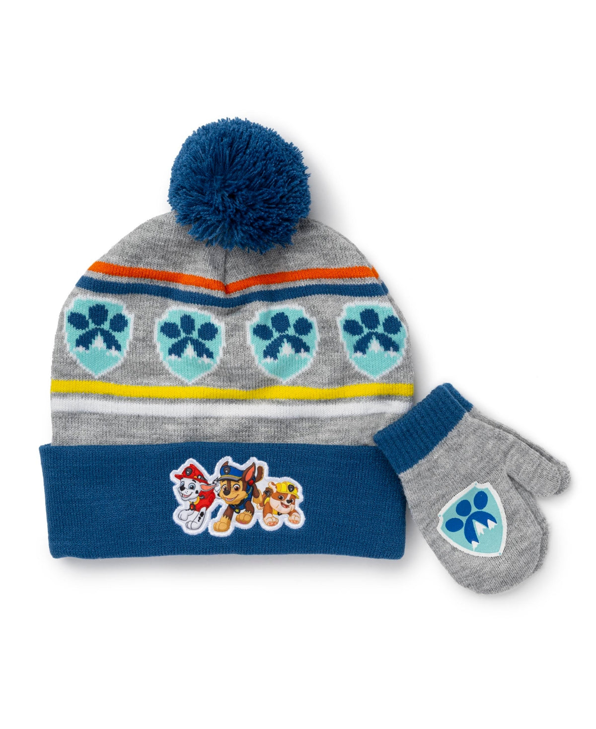 Berkshire Paw Patrol Hat and Mitten Set, OS- Blue boys
