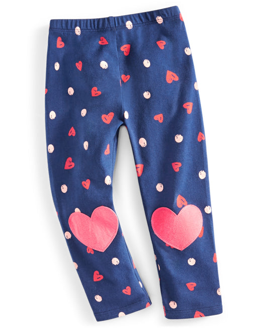 First Impressions Toddler Girls Heart Patch Leggings - Pink Sunrise