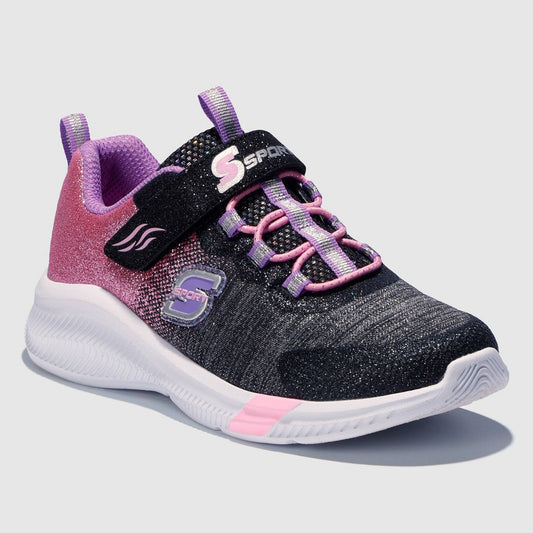 S Sport by Skechers Girls' Jenni Ombre Print Sneakers - Black /Pink 3