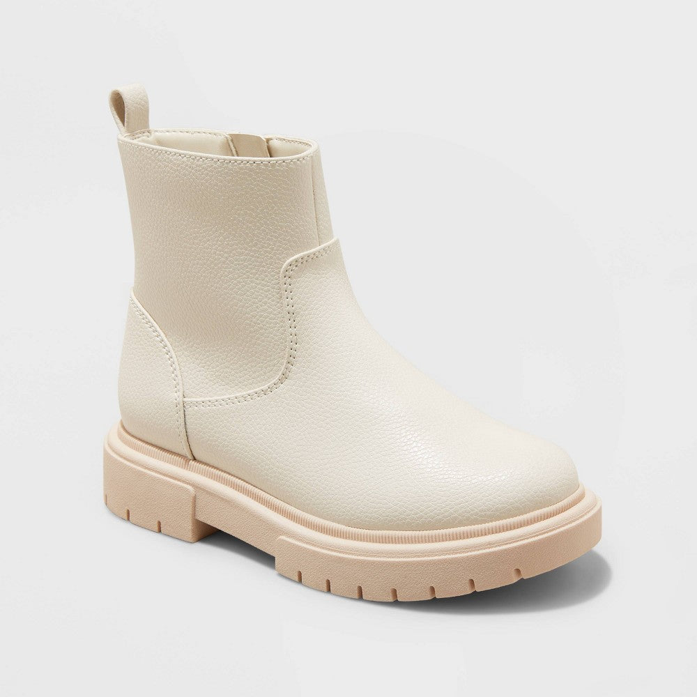 Girls' Priyanka Zipper Booties - Art Class™ Girls' Ankle Fashion Booties