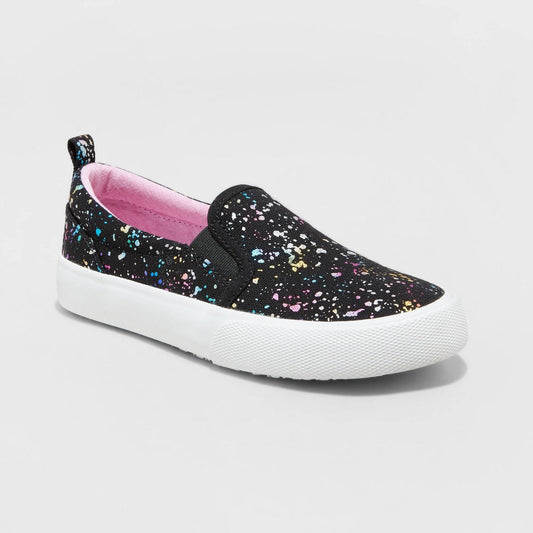 Girls' Sariah Slip-on Sneakers - Cat & Jack™ Black 13