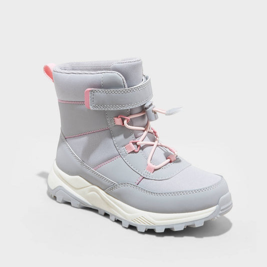 Girls' Noah Hiker Winter Snow  Boots - Cat & Jack™ Insulated Waterproof Outdoor