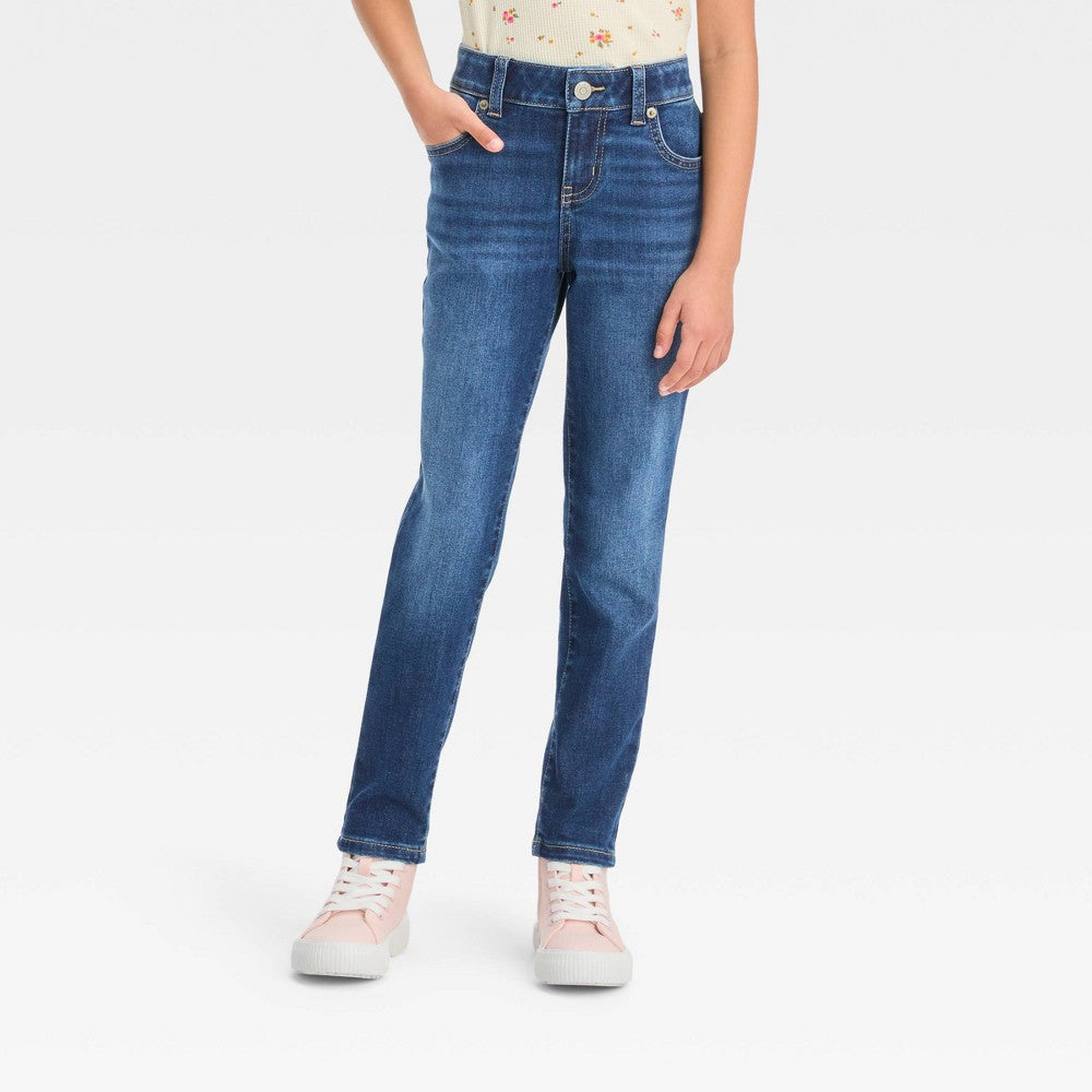 Cat & Jack Ultimate Stretch Skinny Jeans girl Blue Wash 10