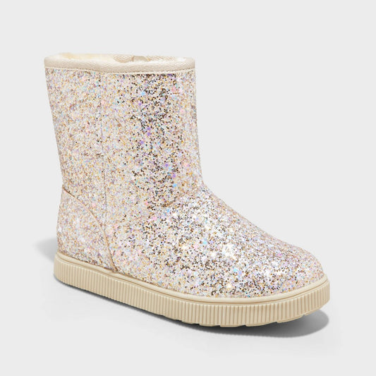 Girls' Holland Zipper Shearling Style Boots - Cat & Jack™ Kids Winter Boots