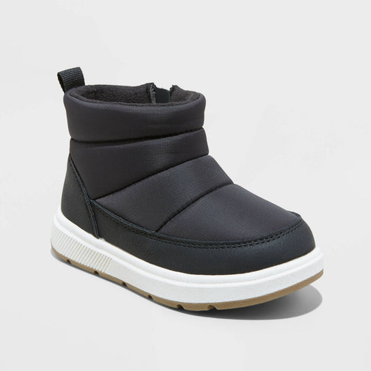 Toddler Boys' Archie Puffer Boots - Cat & Jack™ Black 7T
