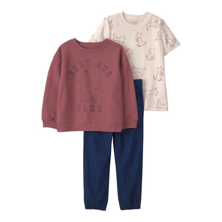 Carter's 3pc Best Bud Club Outfit set boy 2T
