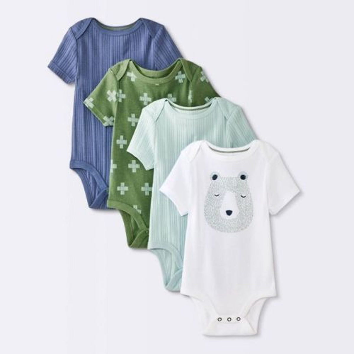 Cloud Island Baby Boys' 4pk Bodysuits
0-3M
