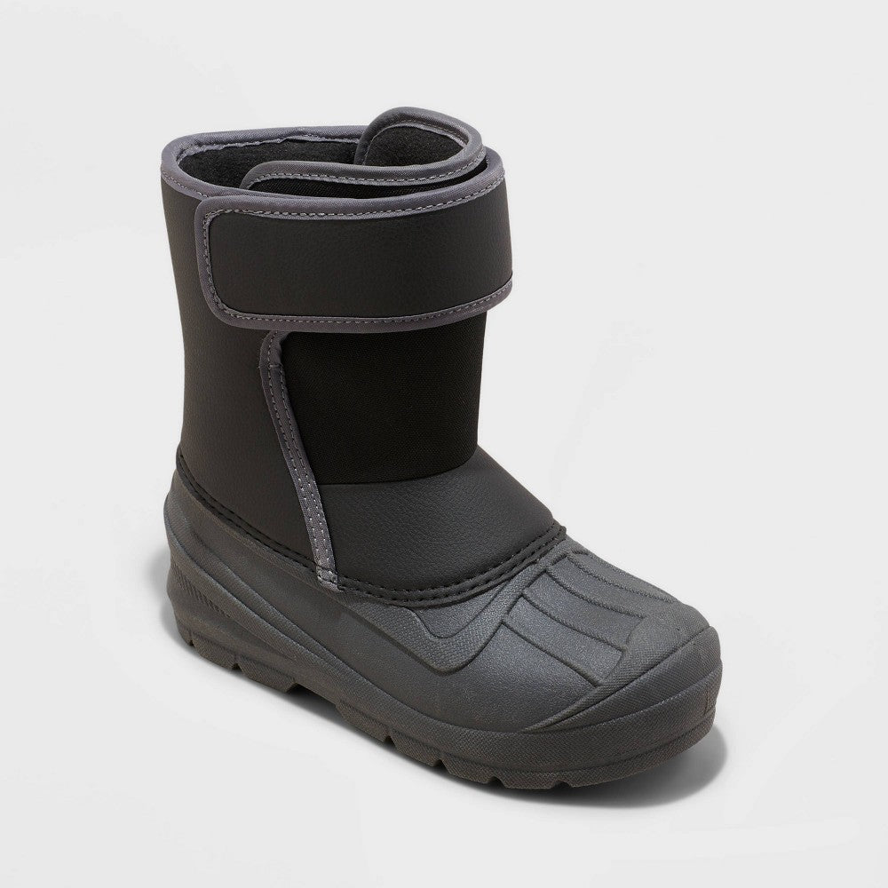 Cat & Jack boys Elia Winter Boots Black Size 5