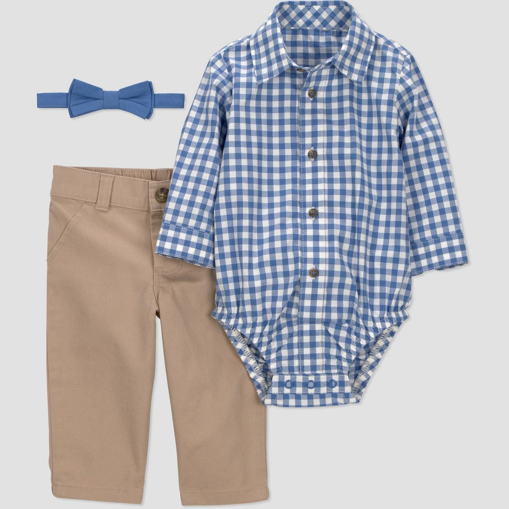 Carter's Baby Boys' 2pc Gingham Set - 12M