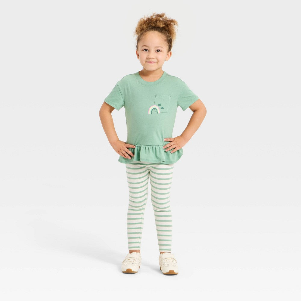 Cat & Jack Toddler Girls' T-Shirt and Pants Set 12M