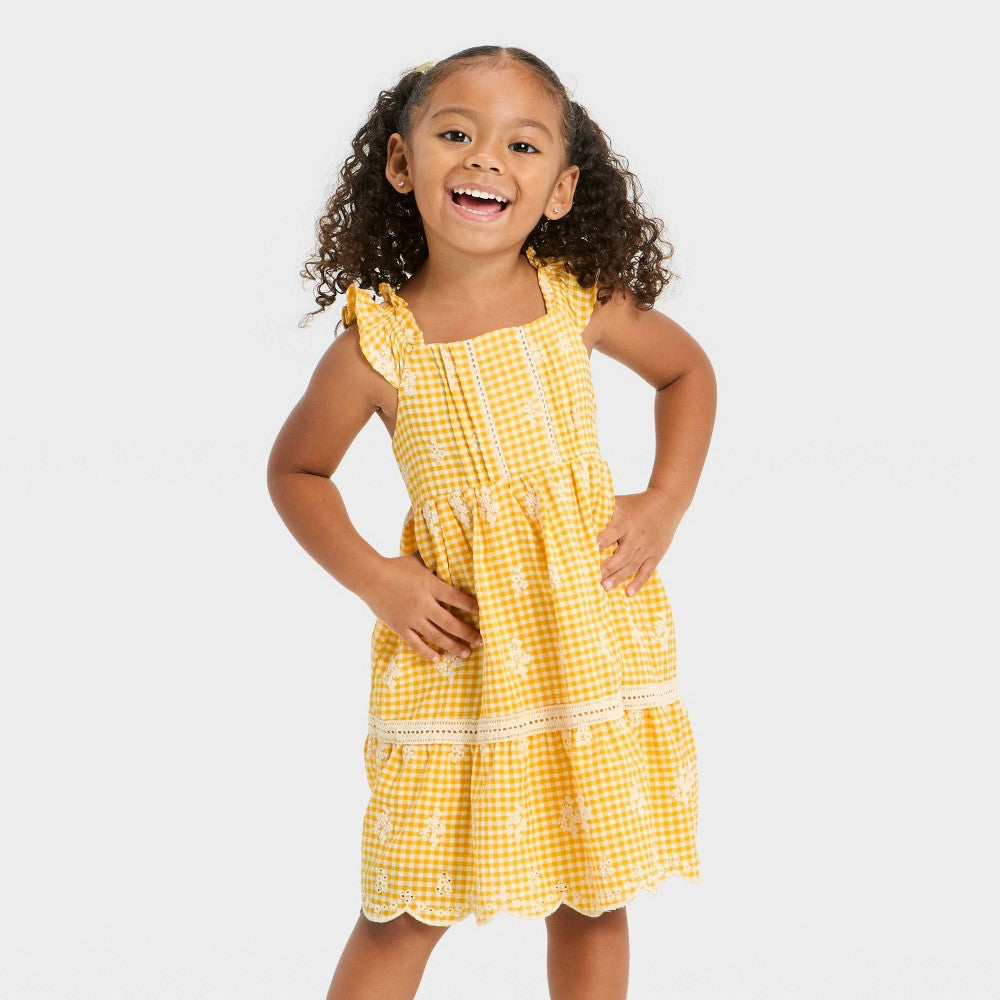 Cat & Jack Toddler Girls' Yellow Dress Size 4T