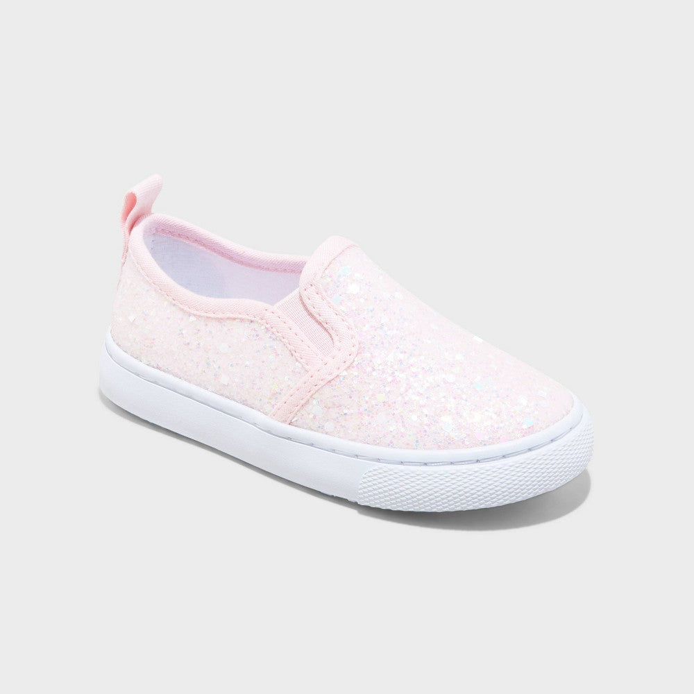 Cat & Jack Toddler Glitter Sneakers Pink 5T Baby girl