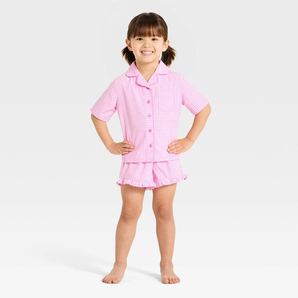 Cat & Jack Toddler Girls' 2pc Pajama Set Pink 2T