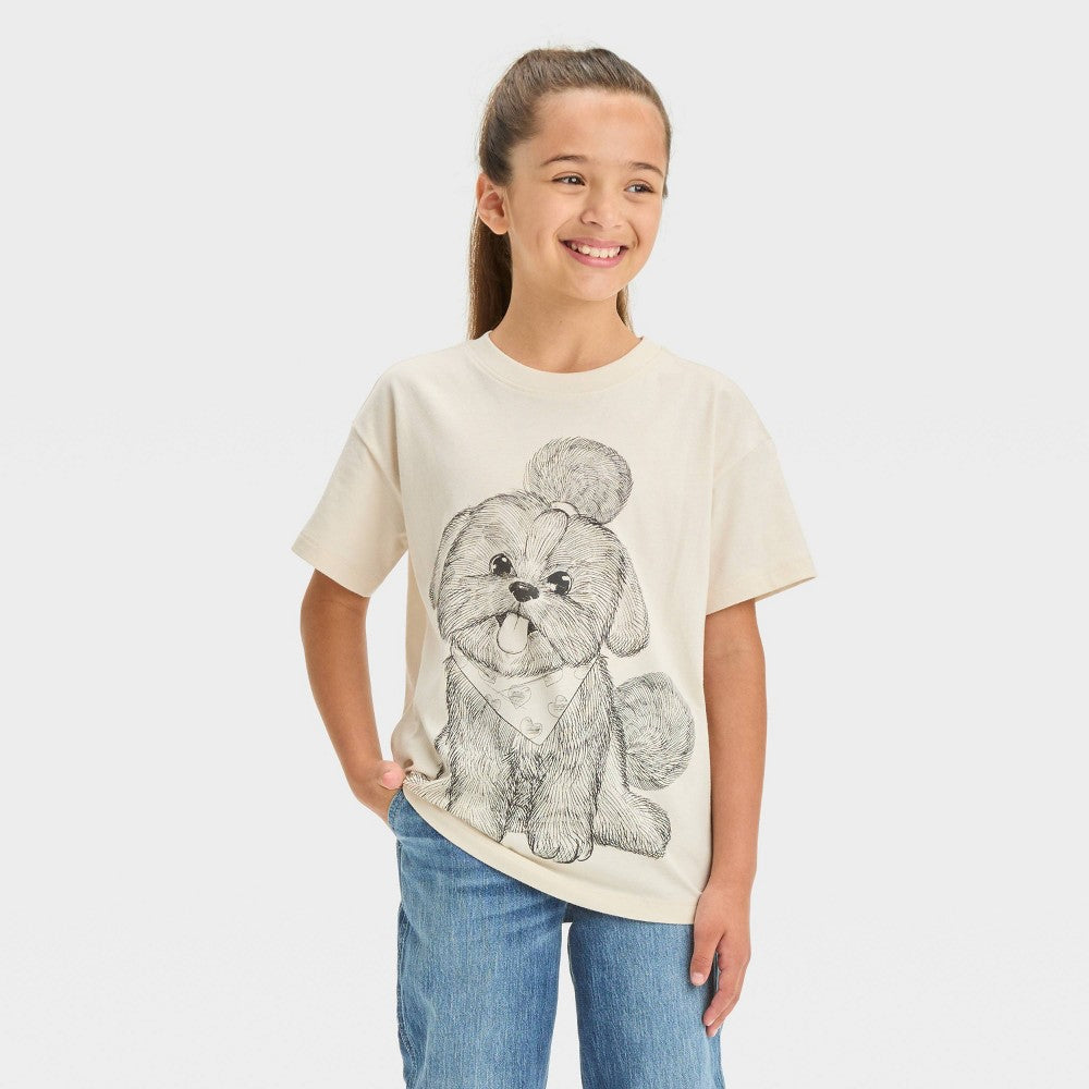 Cat & Jack Girls' Graphic T-Shirt Size L