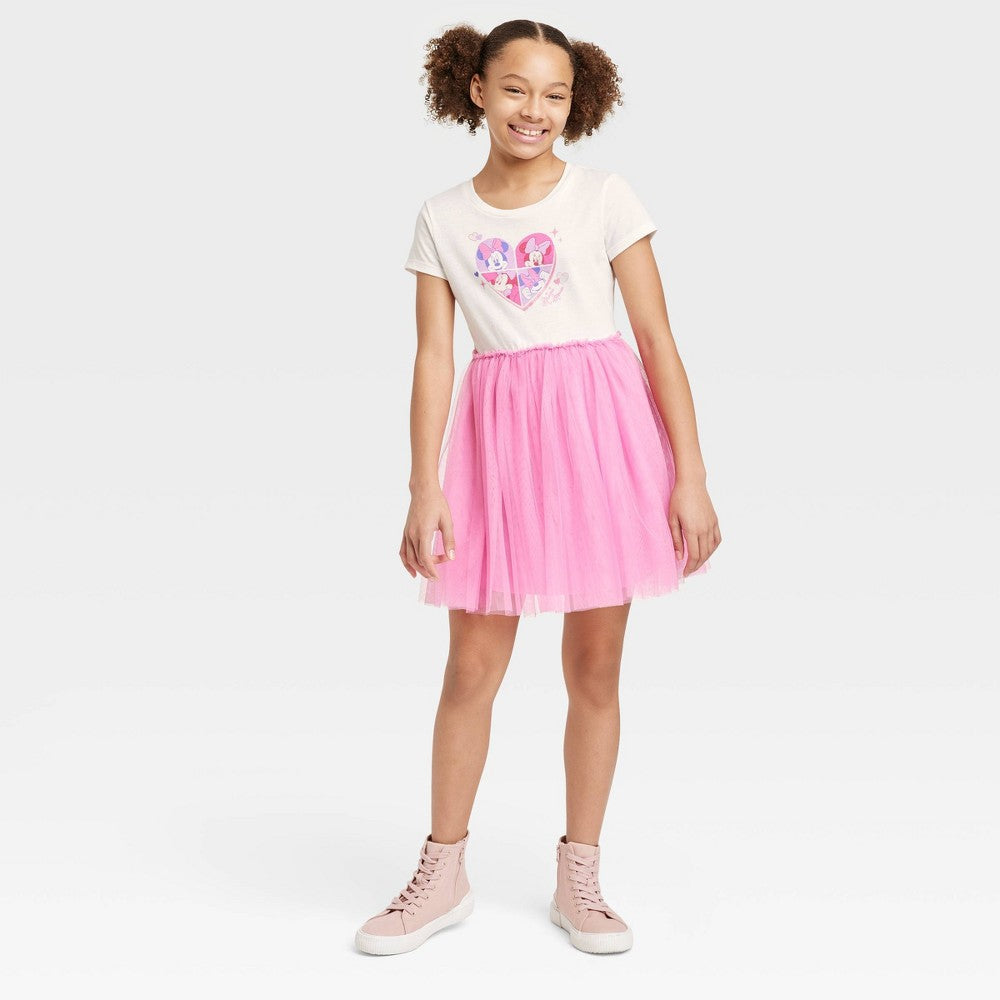Minnie Mouse girl Day Heart Dress - White
S