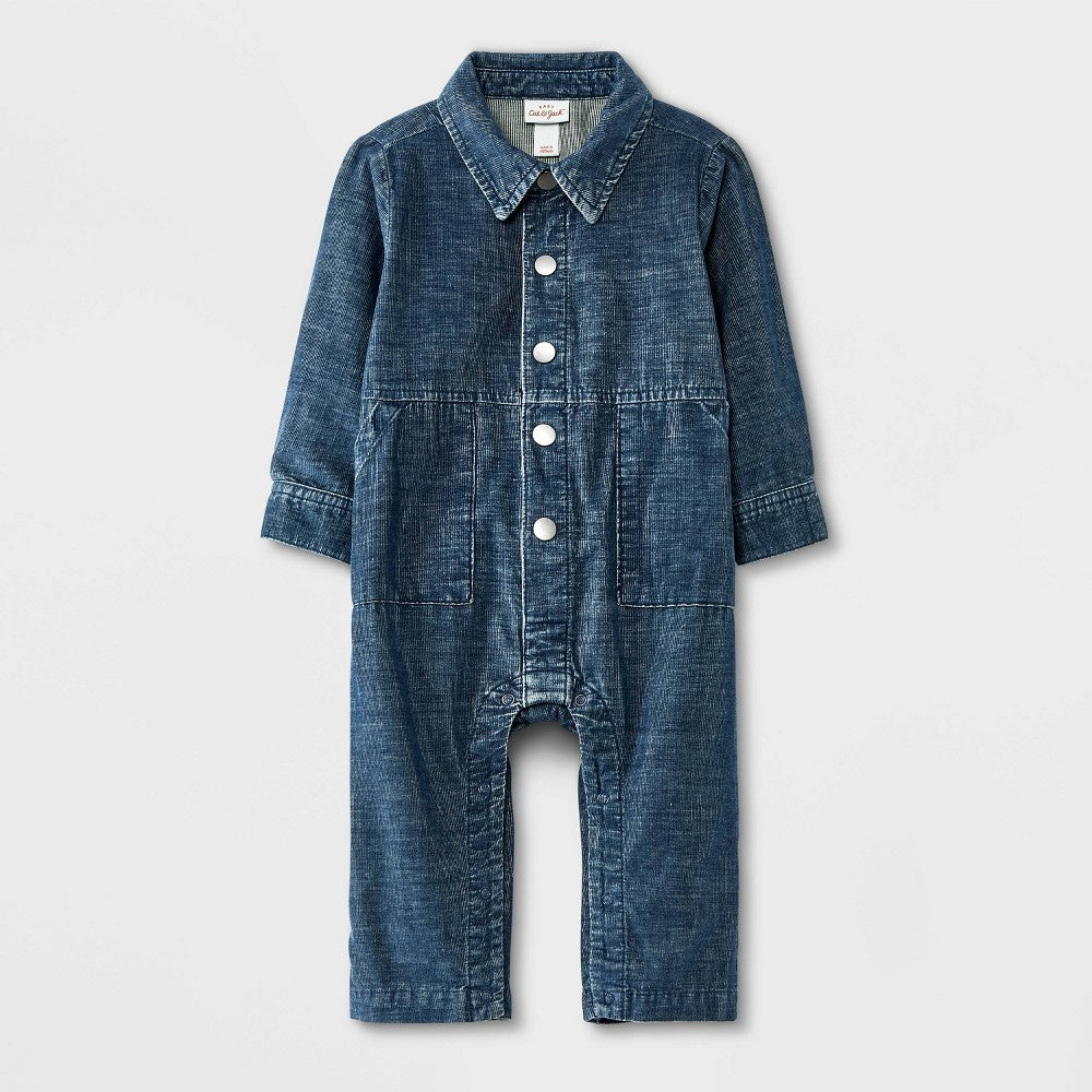 Cat & Jack Baby Boys' Cord Boilersuit Indigo
3-6M