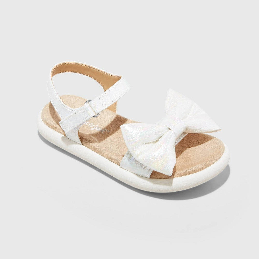 Cat & Jack Toddler girl Sandals White 9T