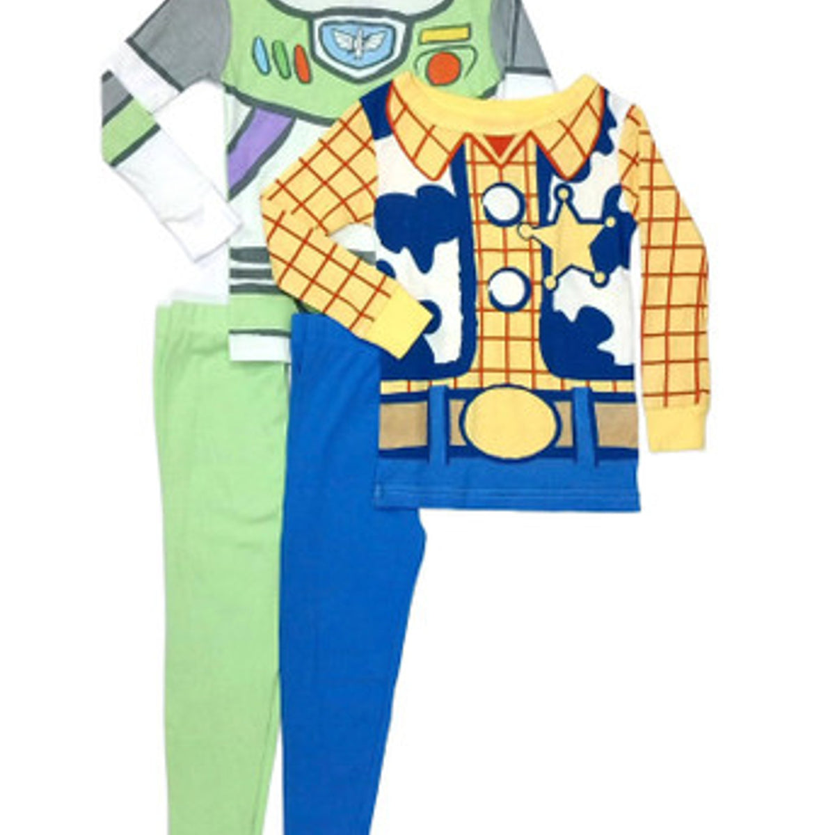 Toy Story Toddler Boys' 4pc Cotton Pajamas - Green 18 Months