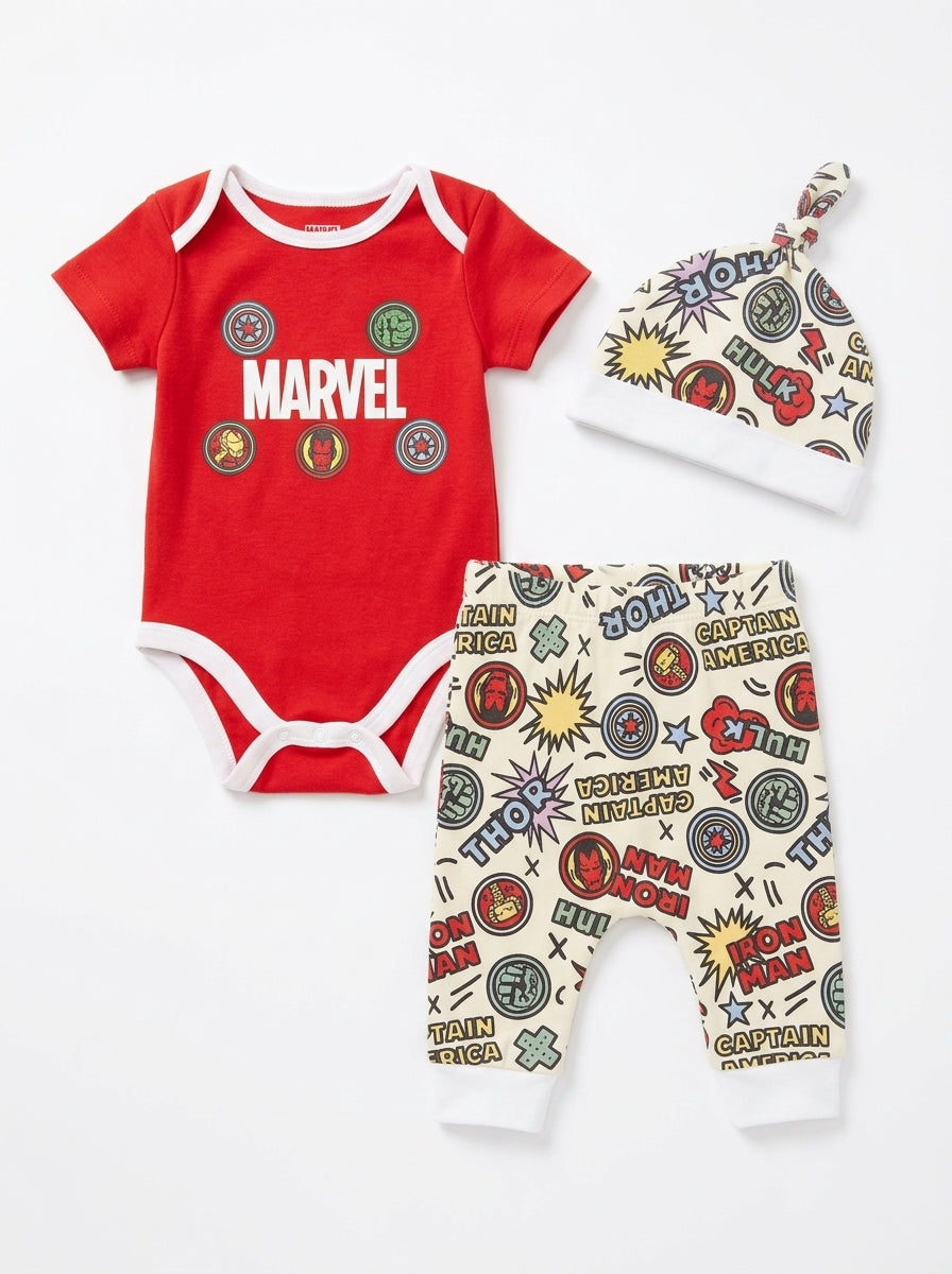 Marvel Baby boy 3pac Outfit Set 3-6M