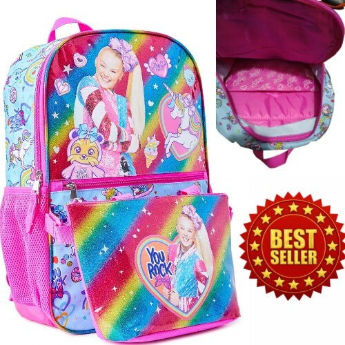 Accessory Innovation Jojo Siwa 17" Laptop Backpack with Lunch Tote