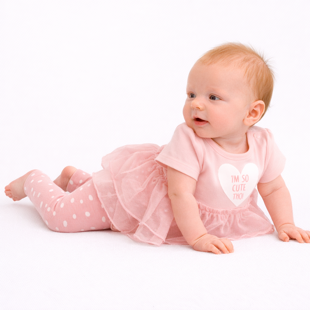 Okie dokie Baby Girl Bodysuit & Legging Pant Outfit Tutu Set