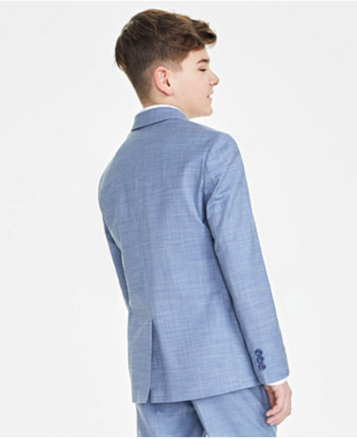 Tommy Hilfiger Boys' Size 14 Modern-Fit Sharkskin Suit Jacket