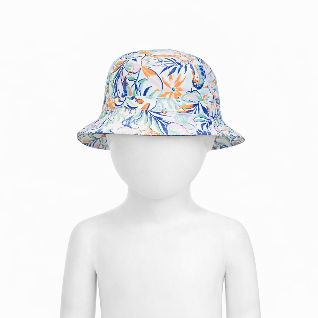 Polo Ralph Lauren Toddler and Little Boys Reversible Tropical-Print Bucket Hat - Sea Creature Tropical