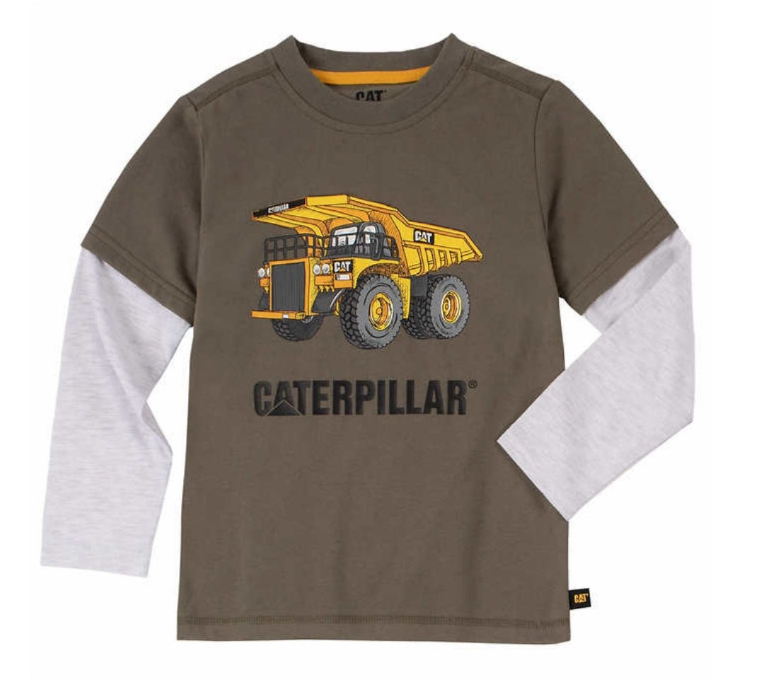 Caterpillar boys Truck Pajama Set 3T